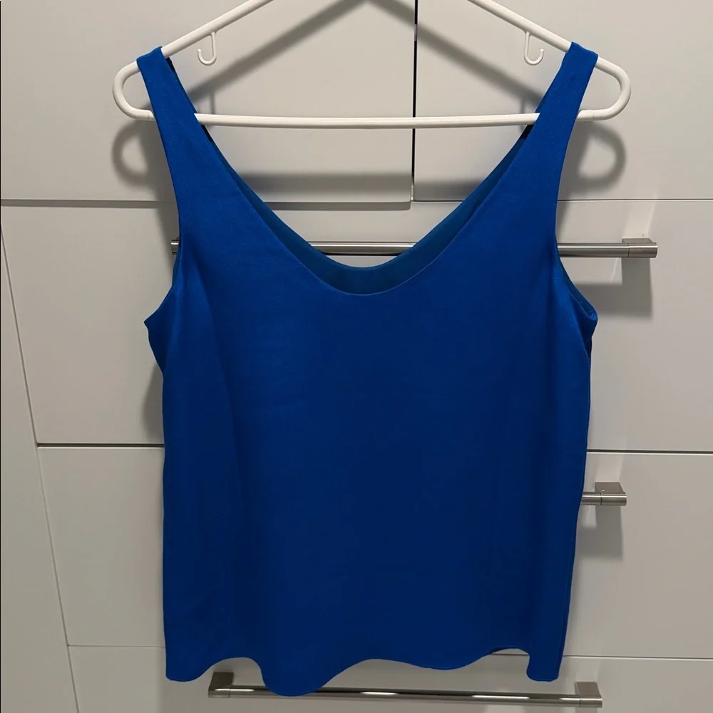 J. Crew Silk Cobalt Blue Top - Picture 4 of 8